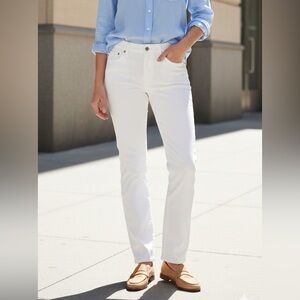 Lauren Ralph Lauren Modern Straight Curvy White Pants size 10‎
